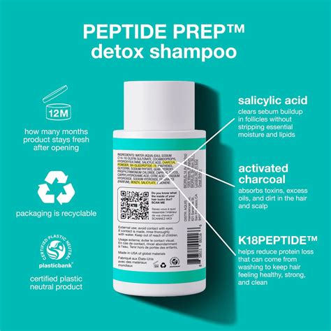 K18 Peptide Prep Detox Shampoo 250ml
