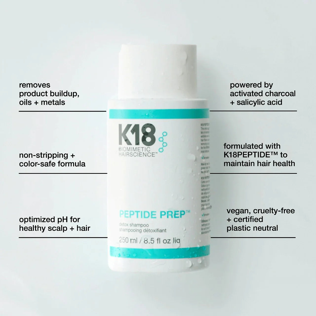 K18 Peptide Prep Clarifying Detox Shampoo 250ml